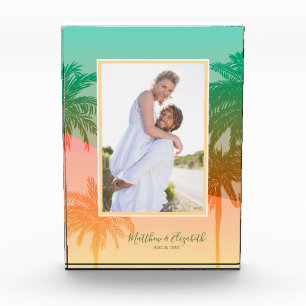 Tropical Palm Trees Personised Photo Block