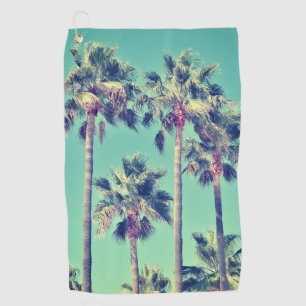 Tropical Palm Trees Photo Golf Towel