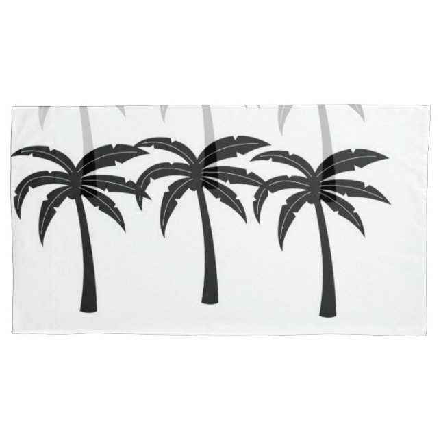 Tropical Palm Trees Pillowcase (Front-Left)