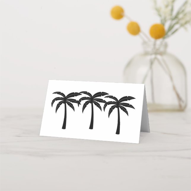 Tropical Palm Trees Place Card (Front)