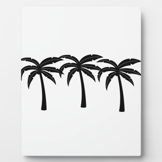 Tropical Palm Trees Plaque (Front)