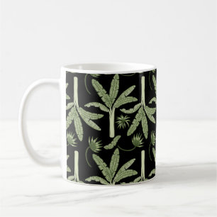 Tropical palm trees seamless pattern coffee mug