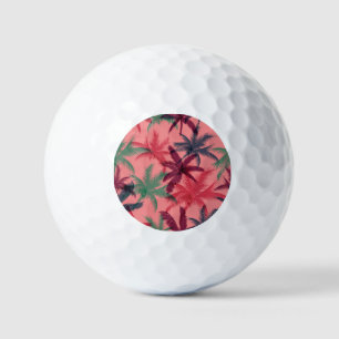 Tropical Palm Trees: Seamless Pattern Golf Balls