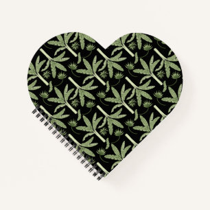 Tropical palm trees seamless pattern notebook