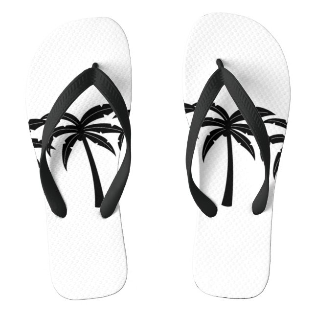 Tropical Palm Trees Thongs (Footbed)