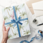 Tropical Palm Trees Wedding Wrapping Paper<br><div class="desc">Tropical Palm Trees Wedding Bridal Shower Birthday</div>