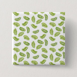 Tropical palms 15 cm square badge