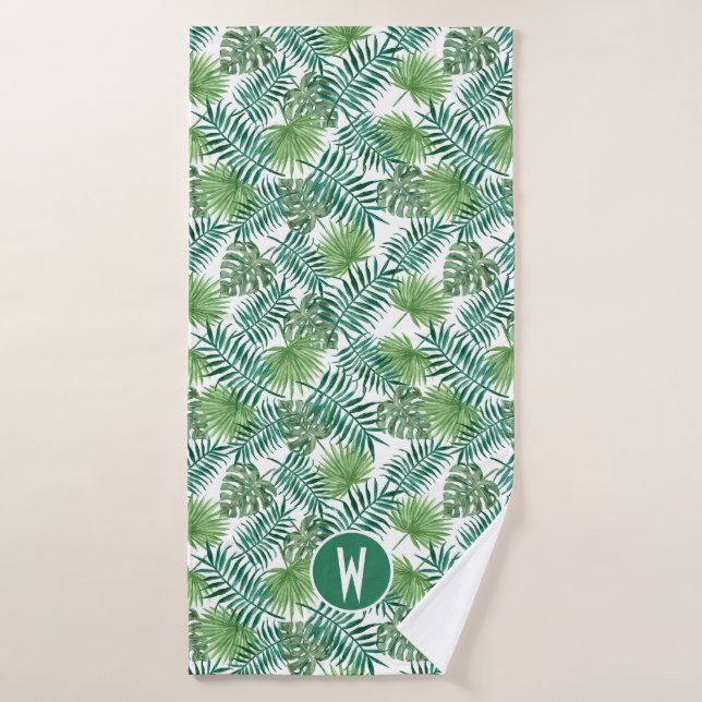 Tropical Palms Bath Towels (Bath Towel)