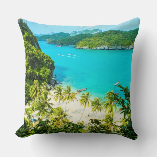 Tropical Palms Cushion (Front)
