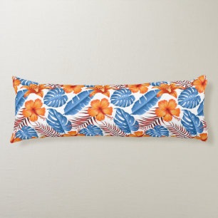 Tropical Palms Print Body Pillow