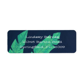 Tropical Palms Return Address Label
