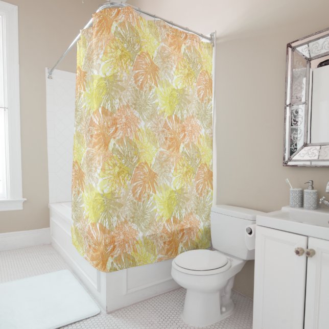 Tropical Palms Shower Curtain  (In Situ)