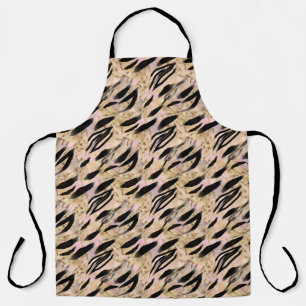 Tropical Palms Tiger Animal Print Apron