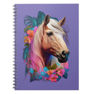 Tropical Palomino Horse Notebook