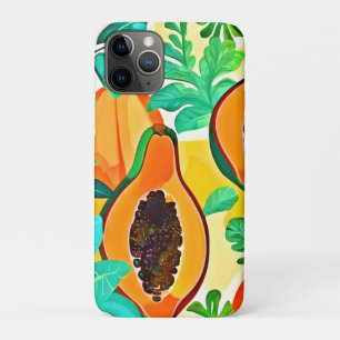 Tropical Papaya Pop Art iPhone 11 Pro Case