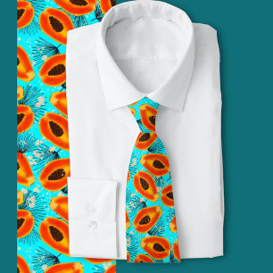 Tropical Papaya Tie