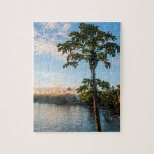 Tropical Paradise At Sunset, Fiji Jigsaw Puzzle