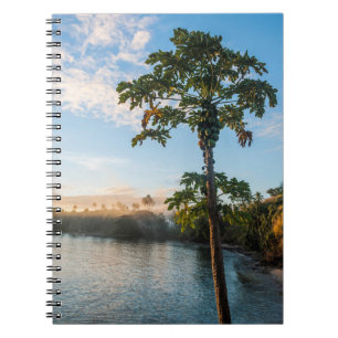 Tropical Paradise At Sunset, Fiji Notebook