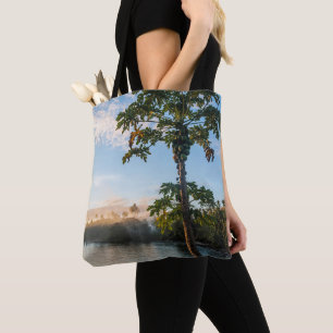 Tropical Paradise At Sunset, Fiji Tote Bag