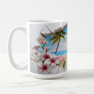 Tropical Paradise Beach - 3D Mug
