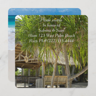 Tropical Paradise Beach Palm Destiny Destiny'S Invitation