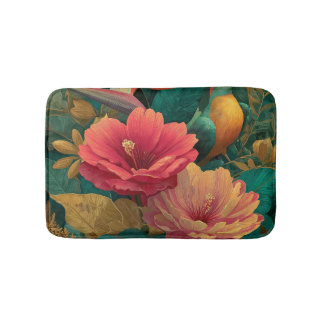 Tropical Paradise Botanical Bath Mat & Rug