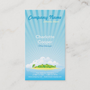 Tropical Paradise Business Card