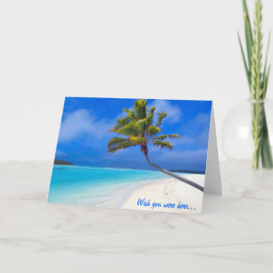 Tropical paradise card