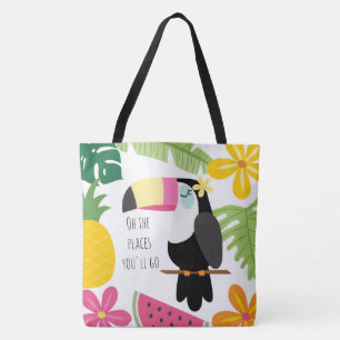 Tropical Paradise Colourful Beach  Tote Bag
