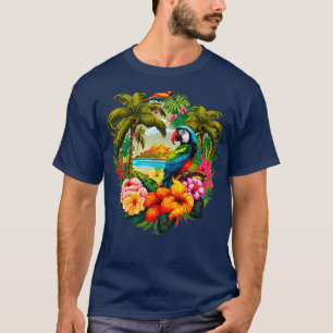 Tropical Paradise colourful illustration T-Shirt