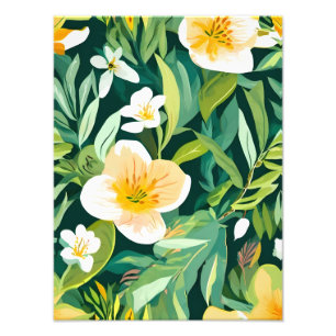Tropical Paradise Floral Art Photo Print