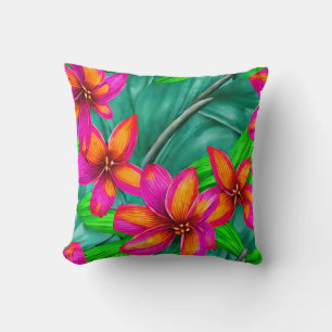Tropical Paradise Floral Pattern Cushion
