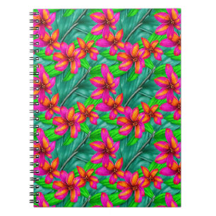 Tropical Paradise Floral Pattern Notebook
