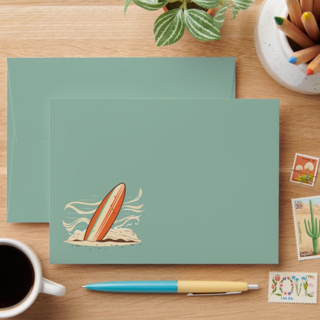 Tropical paradise for surfers  envelope (Desk)