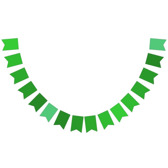 Tropical Paradise Gradient Lime Green to Emerald Bunting (All)