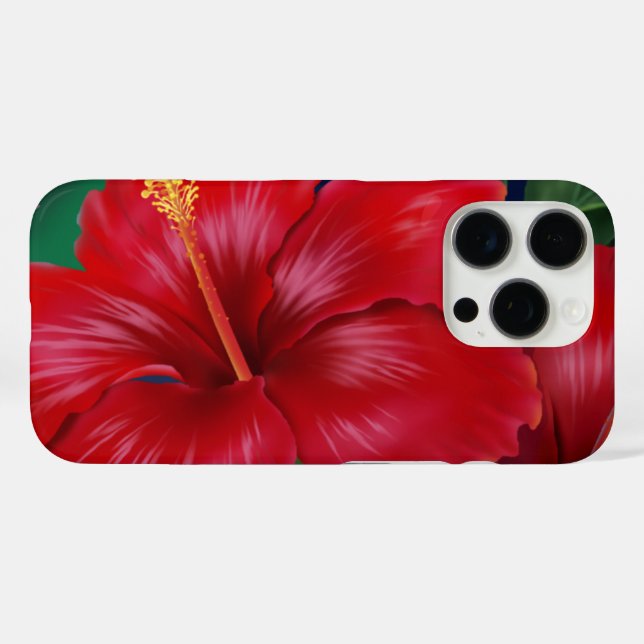 Tropical Paradise Hibiscus Hawaiian  Case-Mate iPhone Case (Back (Horizontal))