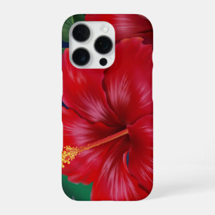 Tropical Paradise Hibiscus Hawaiian iPhone 16 Pro Case