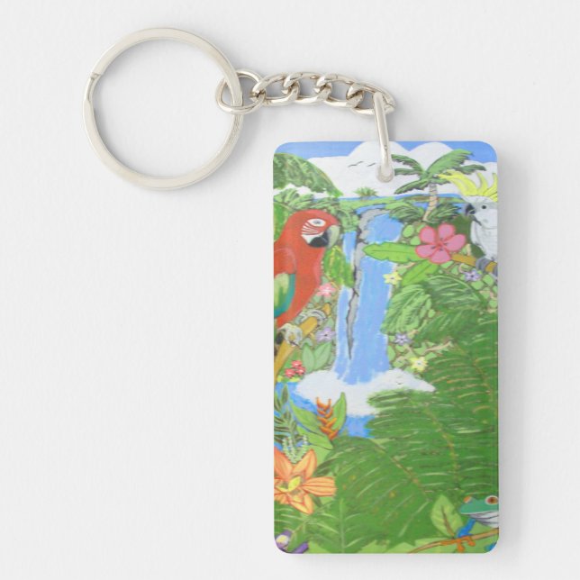 Tropical Paradise Keychain (Front)
