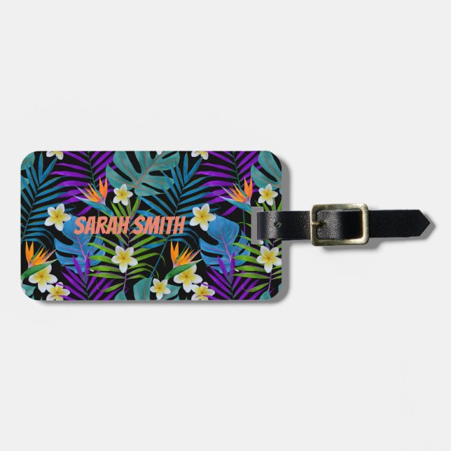 Tropical Paradise Luggage Tag (Front Horizontal)