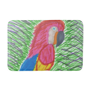 Tropical Paradise Macaw Bath Mat