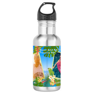 Tropical Paradise Memory Sea Photo 532 Ml Water Bottle