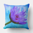 "Tropical Paradise" Outdoor Water Lilies Pillow