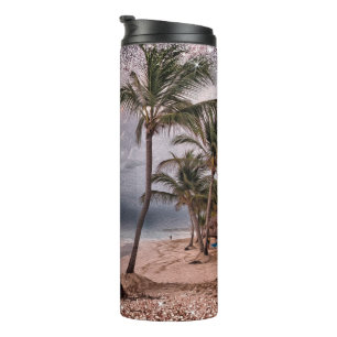 Tropical Paradise Palm Trees Thermal Tumbler