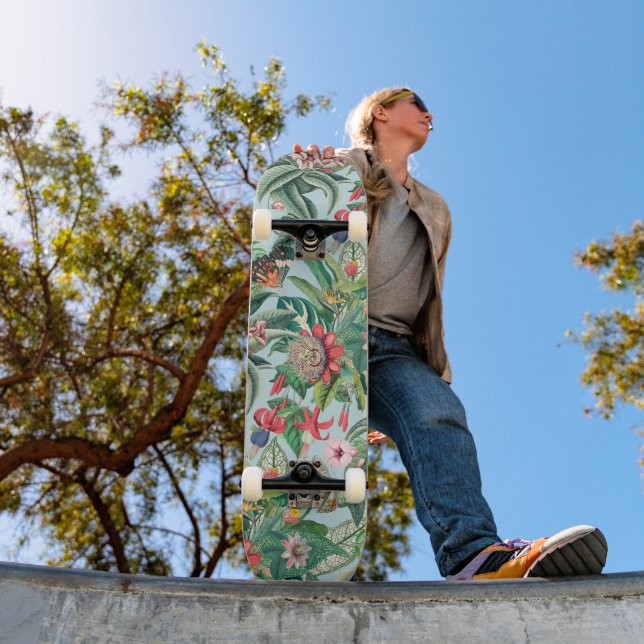 Tropical Paradise Pattern Skateboard (Outdoor 1)
