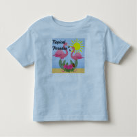 Tropical Paradise Pink Flamingo - Toddler Fine Jer