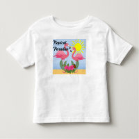 Tropical Paradise Pink Flamingo - Toddler Fine Jer