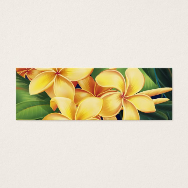 Tropical Paradise Plumeria Bookmark (Front)