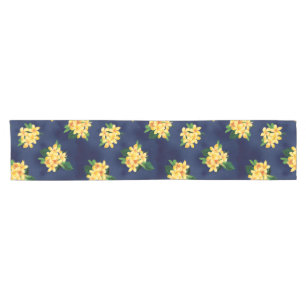 Tropical Paradise Plumeria Hawaiian Short Table Runner