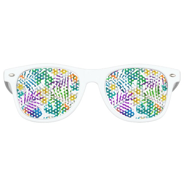 Tropical Paradise Retro Sunglasses (Front)
