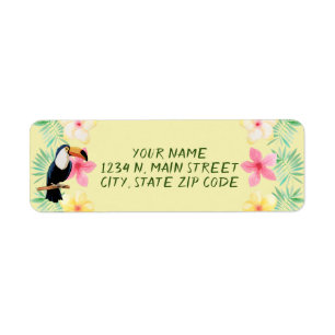 Tropical Paradise Return Address Label